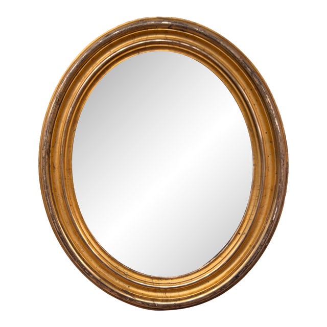 19th Century Oval French Mirror For Sale