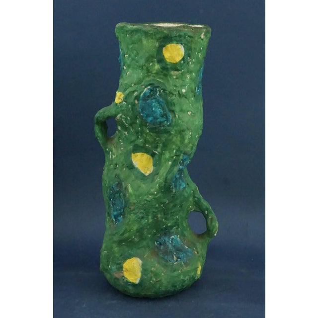 Ceramic Vase with Portrait of Woman from Pisapia, Italy, 1920s For Sale - Image 6 of 18