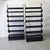 Mid-Century Modern Industrial Metal Shelving Unit Congress Model in Black Lacquered Metal Frame from Lips Vago, Set of 2 For Sale - Image 3 of 8
