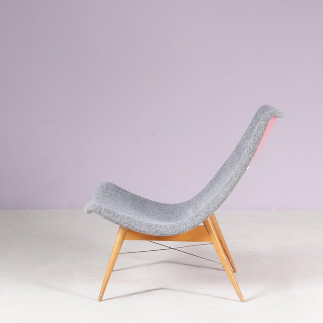 Triennale Milano Lounge Chair by Miroslav Navratil for Český Nábytek, Czechia, 1959 For Sale - Image 4 of 10