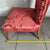 Vintage Upholstered Fabric Wood Chauffeuse Bedroom Armchair from Artigianato Italiano, 1950s For Sale - Image 9 of 12