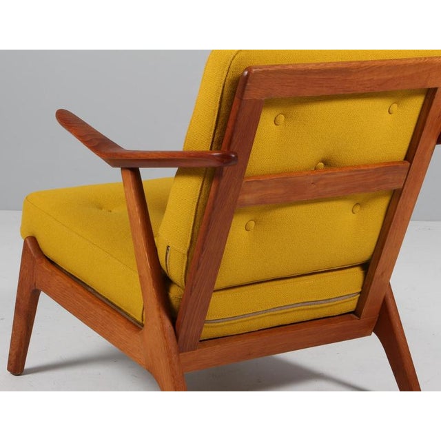 Wood Vintage Lounge Chair in Teak and Oak by H. Brockman Petersen for Komfort, 1960s For Sale - Image 7 of 8