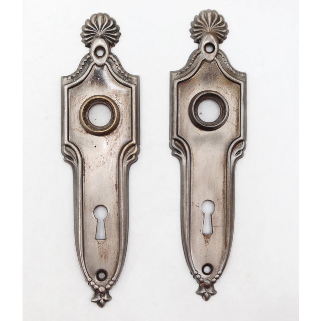 Mid 20th Century Amarat Steel Passage Door Knob Set For Sale - Image 4 of 7