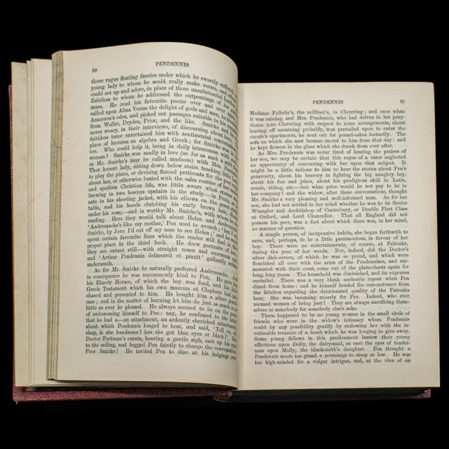 Antique Book, Pendennis, William Thackeray, Novel, Fiction, Edwardian, c.1908 For Sale - Image 6 of 12