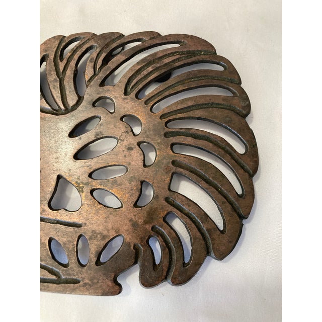 Vintage Copper Chicken Trivet Folk Art Design For Sale - Image 4 of 12