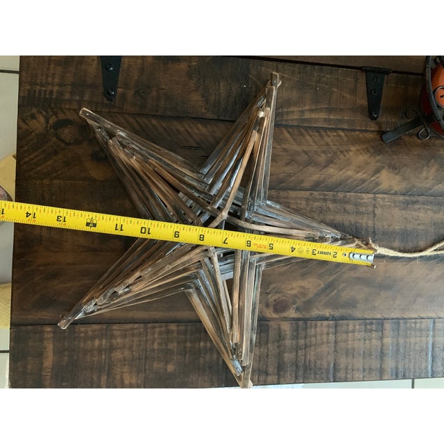 Hanging driftwood star large size farmhouse style Hang it on it own or hang it with light and foliage adding a personal...