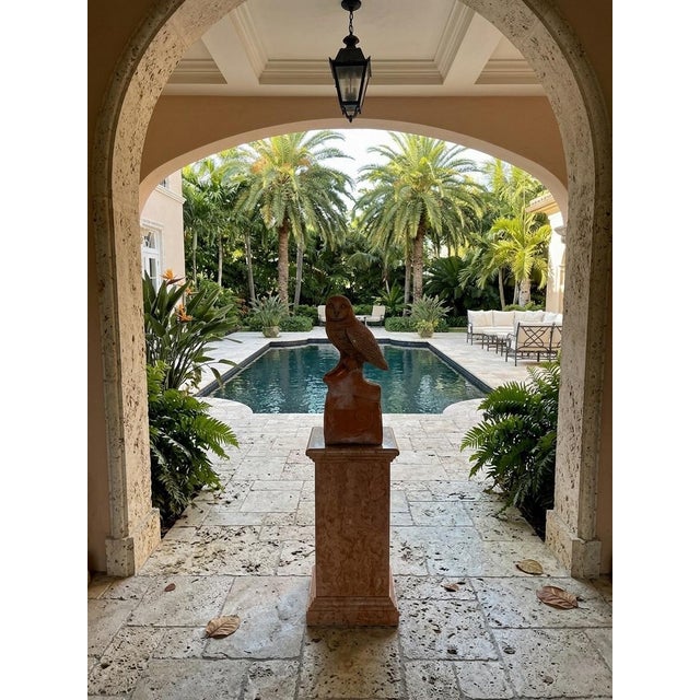 Vintage Terracotta Owl Roof Finial / Architectural Salvage For Sale - Image 10 of 12