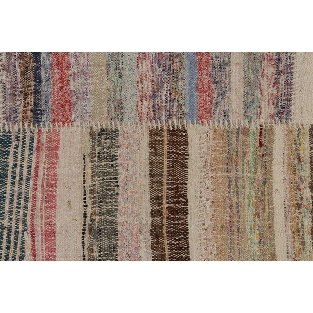 Textile Rug & Kilim’s Oversized Modern Patchwork Kilim Rug With Polychromatic Patterns For Sale - Image 7 of 10