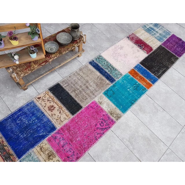 Oushak Vintage Anatolian Runner For Sale - Image 6 of 10