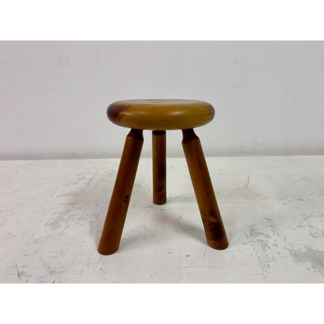 1960s Dutch Pine Stool, 1960s For Sale - Image 5 of 8