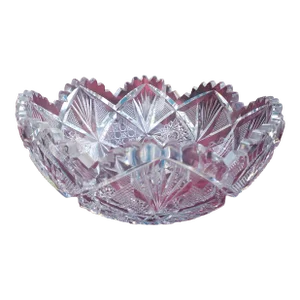 Antique American Brilliant Cut Glass Crystal Bowl