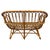 Boho Chic Vintage Italian Rattan Loveseat or Settee in the Style of Franco Albini For Sale - Image 3 of 6
