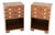 Vintage Military Campaign Bedside Cabinets in Yew Wood, 1930, Set of 2 For Sale