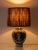 Italian Renaissance Revival Ceramic Table Lamp with New Pleated Silk Lampshade, 1880s For Sale - Image 12 of 13