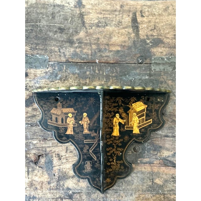 Mid 20th Century Vintage Asian Chinoiserie Folding Bracket For Sale - Image 5 of 9