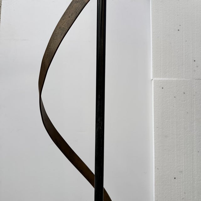 Art Deco Style Floor Lamp in Marbled Glass and Iron, Italy, 1970s For Sale - Image 12 of 18