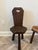 Early 20th Century French Alpine Hand-Carved Chairs and Stool Set For Sale - Image 10 of 11