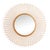 With a light and airy interlocking pattern, this mirror adds a reflective glow in grand scale. In a warmGolden finish, it...