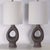 Mid-Century Modern Aerin Capra Medium Table Lamps Chalk Burnt Gold, Pair Of For Sale - Image 3 of 10