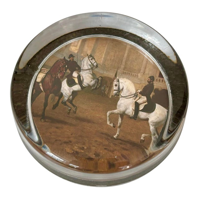 1980s Equestrian Paper Weight For Sale