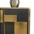 Wood Black Murano Glass and Hammered Brass Sideboard from Justfurnituress SRL For Sale - Image 7 of 9