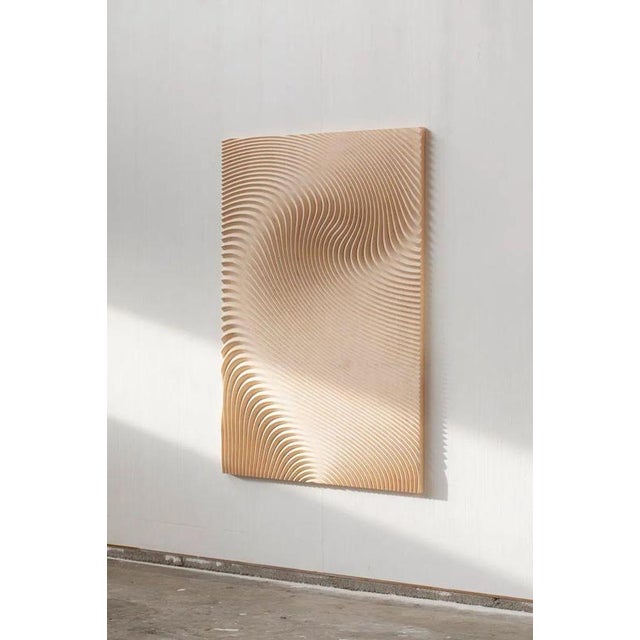 Not Yet Made - Made To Order Deus Ex Machina Wave Wall Panel in Bio-Based Uncoated MDF by Arno Hoogland For Sale - Image 5 of 8