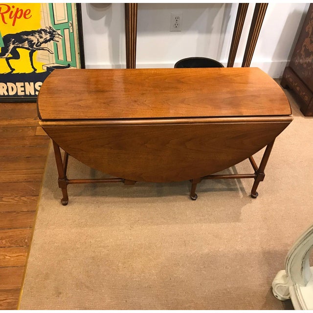 Mahogany Drop Leaf Coffee Table by Baker Furniture Chairish