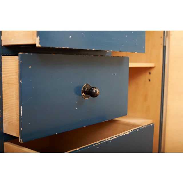 Fir Chest of Drawers with Steel Tube Legs and Wooden Ends For Sale - Image 10 of 16