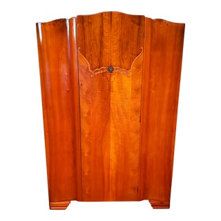 Vintage 1930's Art Deco Harris Lebus Armoire For Sale