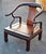 Brown Early 20th Century Pair of Ming Style Rosewood Horse Shoe Lounge Chairs For Sale - Image 8 of 13