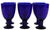 Glass Set of Six Iittala Verna Cobalt Wine Glasses by Kertu Nurminen Made in Finland C 1960's For Sale - Image 7 of 9
