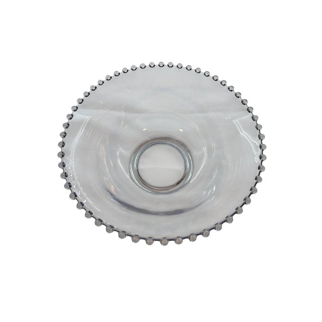 Transparent Mid 20th Century Imperial Glass Candlewick 10" Serving Bowl For Sale - Image 8 of 8