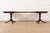 Henkel Harris Georgian Banded Mahogany Double Pedestal Extension Dining Table, Newly Refinished For Sale In South Bend - Image 6 of 14