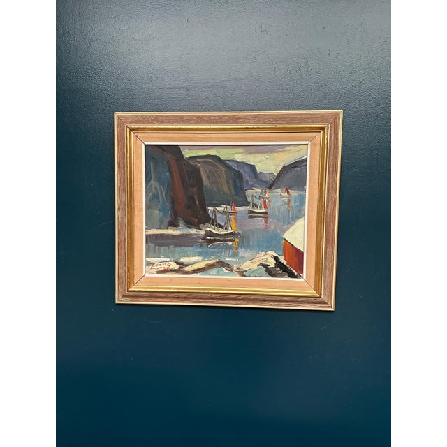 Henning, Sailing Boats, 1960s, Oil on Canvas, Framed For Sale - Image 15 of 18
