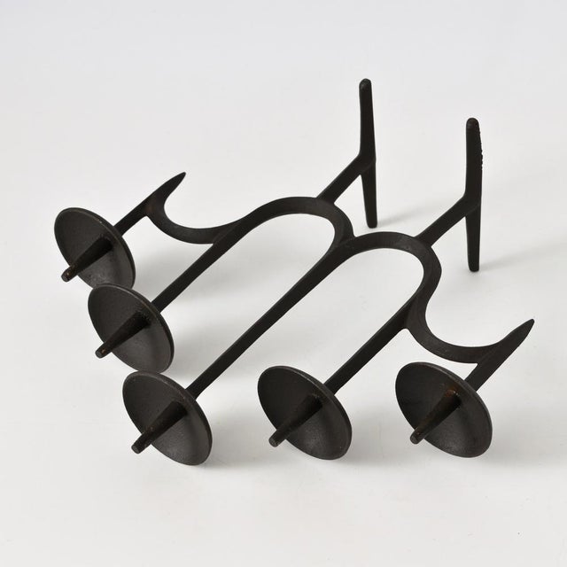 Jens Quistgaard Cast Iron Candleholder by Jens Harald Quistgaard for Dansk, 1960s For Sale - Image 4 of 8