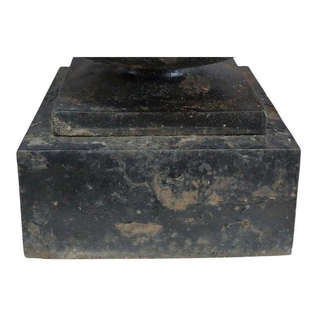 1900 - 1909 Antique Fiske School Cast Iron Garden Urn C1900 For Sale - Image 5 of 9