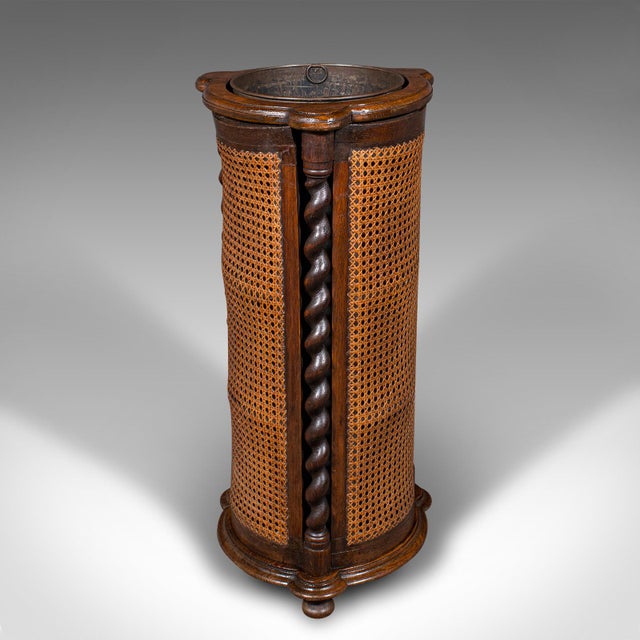 Early 20th Century 1910's Antique Cylindrical Stick Stand For Sale - Image 5 of 11