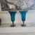 These are two beautiful vases by Gorham with turquoise glass and sterling silver footing. They would look great with or...