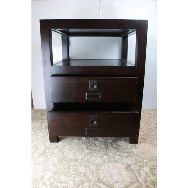 Campaign Style Pottery Barn Rhys End Tables a Pair Chairish