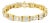14K Yellow Gold 9.0 Cttw Diamond Alternating Bow and Box Link Bracelet (G-H Color, VS1-VS2 Clarity)- 7" For Sale