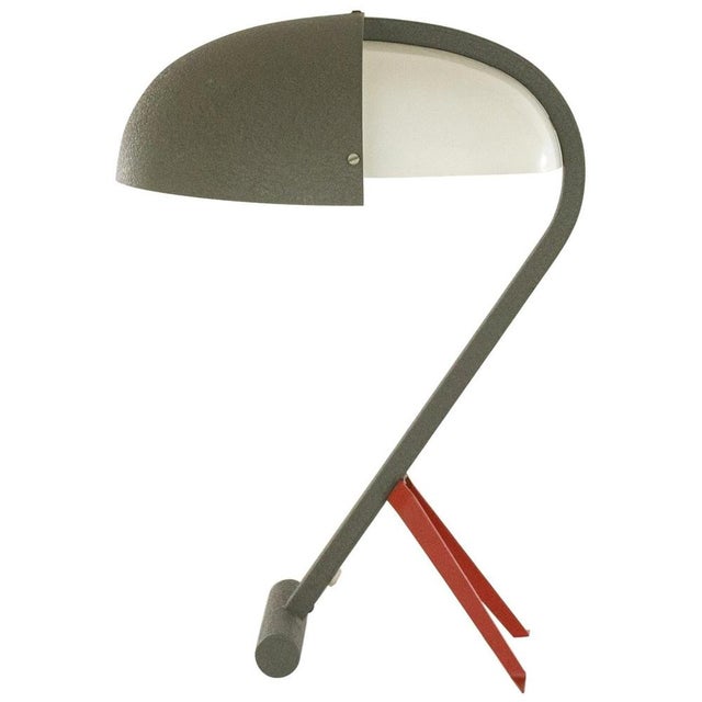 Gray Model NX 110 Table Lamp by Louis Kalff for Philips, 1950s For Sale - Image 8 of 8