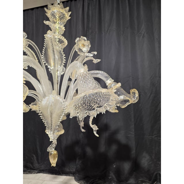 Vintage Murano Chandelier, 1980s For Sale - Image 4 of 5