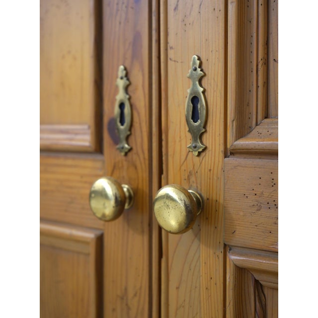 Baker Milling Road English Country Pine Linen Cabinet For Sale - Image 13 of 18