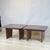 1960s 1970s Pair of Black Resin and Walnut Inlay End Tables Attributed to Frank Rohloff For Sale - Image 5 of 12