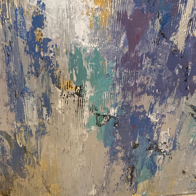 Mid-Century Oversized Abstract Figurative Oil on Canvas by California Artist For Sale - Image 6 of 12