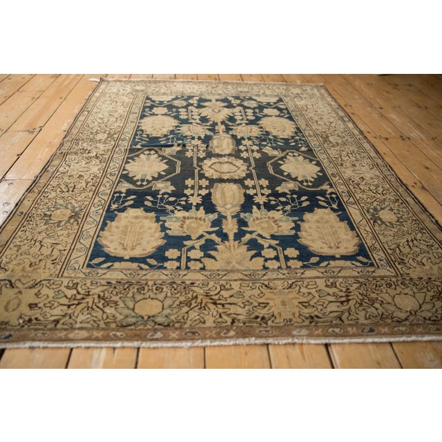 Old New House Vintage Fine Tea Washed Malayer Rug - 4'5" X 6'3" For Sale - Image 4 of 11