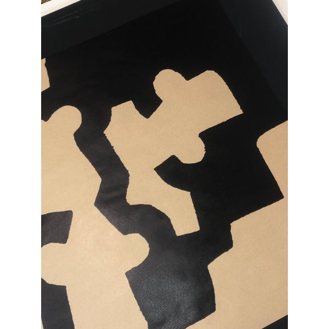 Black Eduardo Chillida, Untitled n.d., 1982, Offset Lithograph on Kraft Paper For Sale - Image 8 of 13