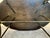 Brown 1960s Mid Century Modern Tea Table W/Wood Top & Brass Legs For Sale - Image 8 of 9