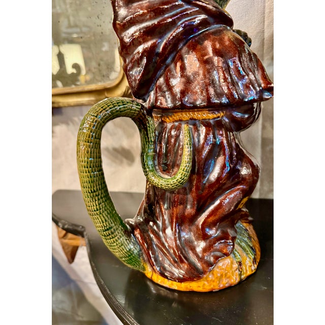 Portuguese Lizard-Monk Jug by Manuel Marfa For Sale - Image 11 of 17