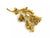 Contemporary Tiffany & Co. Ruby Diamond 18k Yellow Gold Floral Spring Brooch Pin For Sale - Image 3 of 4
